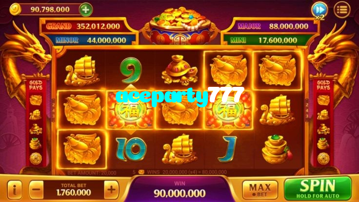 aceparty777 casino presented on mobile device in Pakistan with slots and live games